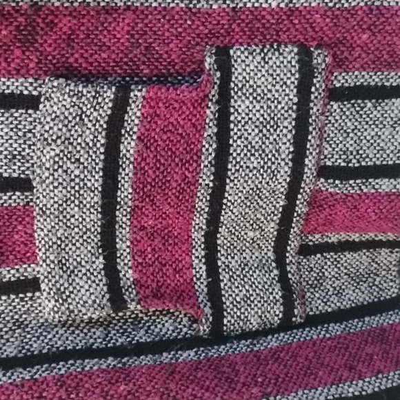 Surfer Striped Hooded Poncho - Picture 5 of 15